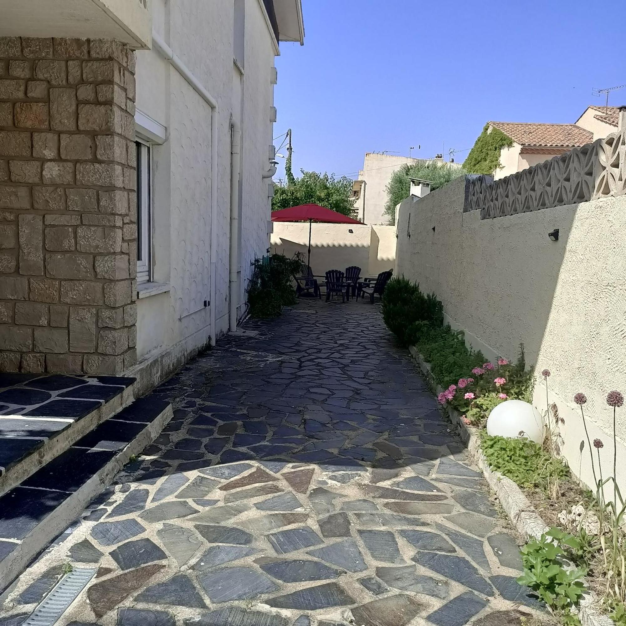 Location Bord De Mer, Villa De Vacances 6-8 Personnes - Jardin Valras-Plage Luaran gambar