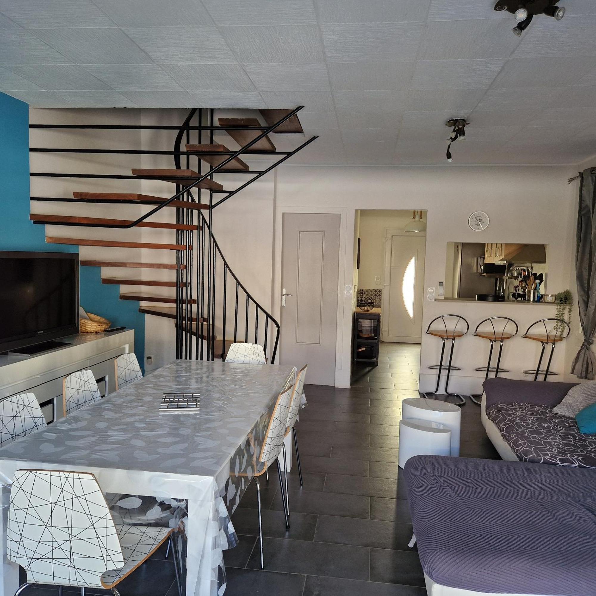 Location Bord De Mer, Villa De Vacances 6-8 Personnes - Jardin Valras-Plage Luaran gambar